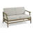 Polett Teak Outdoor Two-person Patio Set With Cushions And Side Table-459058465-459058469