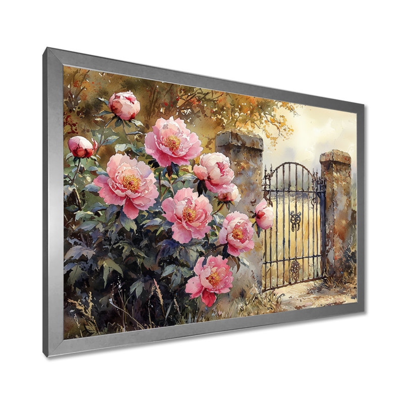Décoration murale Ilsemarie, Reproduction encadrée d'une seule photo sans pass, Argent argent, H 16 po x l 32 po
