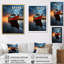 Port Port Silhouette II sur impression sur toile-1557490329-1557490330