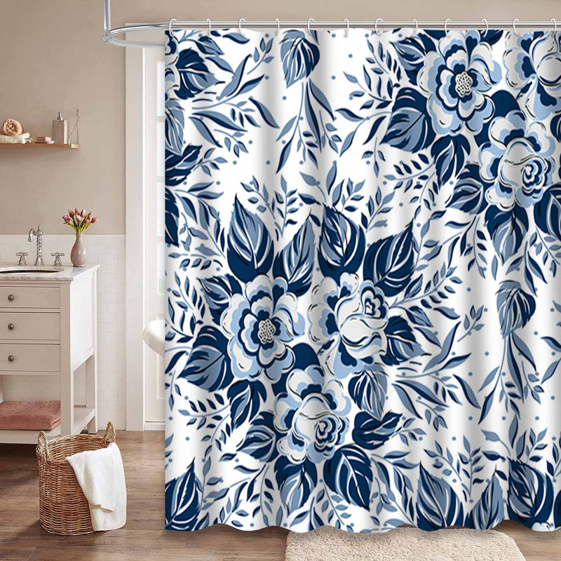 Rideau de douche Bouquet Flower, L 72 po x l 78 po