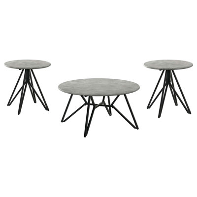 Ensemble de tables basses 3 pièces Industrial