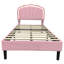 3ft Upholstered Bed With Adjustable Headboard Velvet-703728240