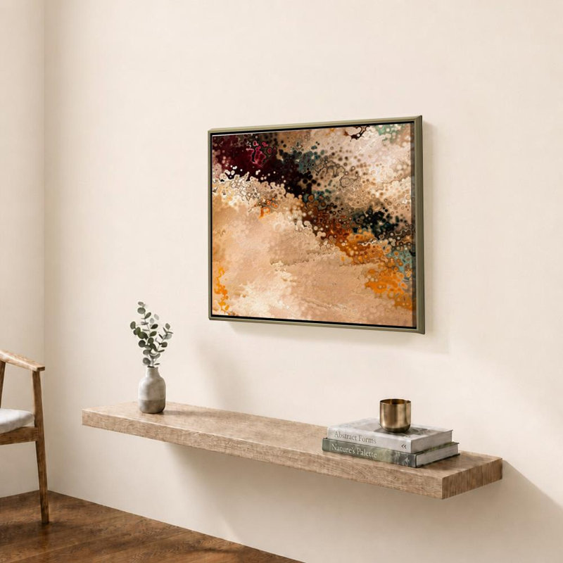 «1 Peter 5: 7 Casting Cares» par Mark Lawrence, reproduction, H 21,5 po x l 27,5 po x P 0,75 po, Acrylique encadré, Champagne
