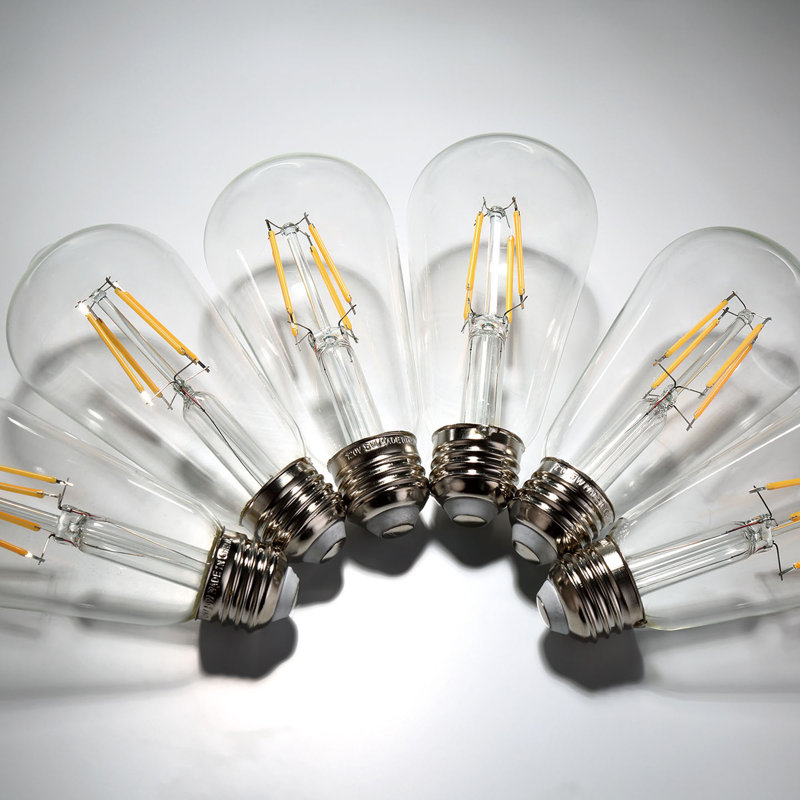 Ampoule DEL à culot variable ST26-E26-120V 5 watts (équivalent à 60 watts) à culot variable E26 (ensemble de 6)