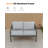 3-Seater Aluminum Outdoor Sofa with Thick Cushions – Rust-Proof, All-Weather Patio Couch for Balcony, Backyard & Poolside-1973549995-1973549992