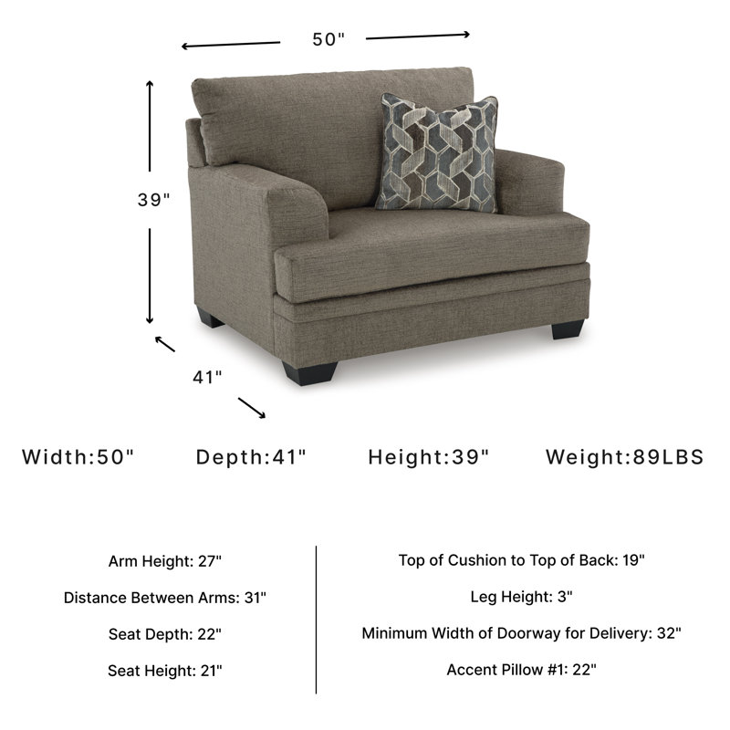 Gwendolynne Upholstered Accent Chair, Brown Polyester