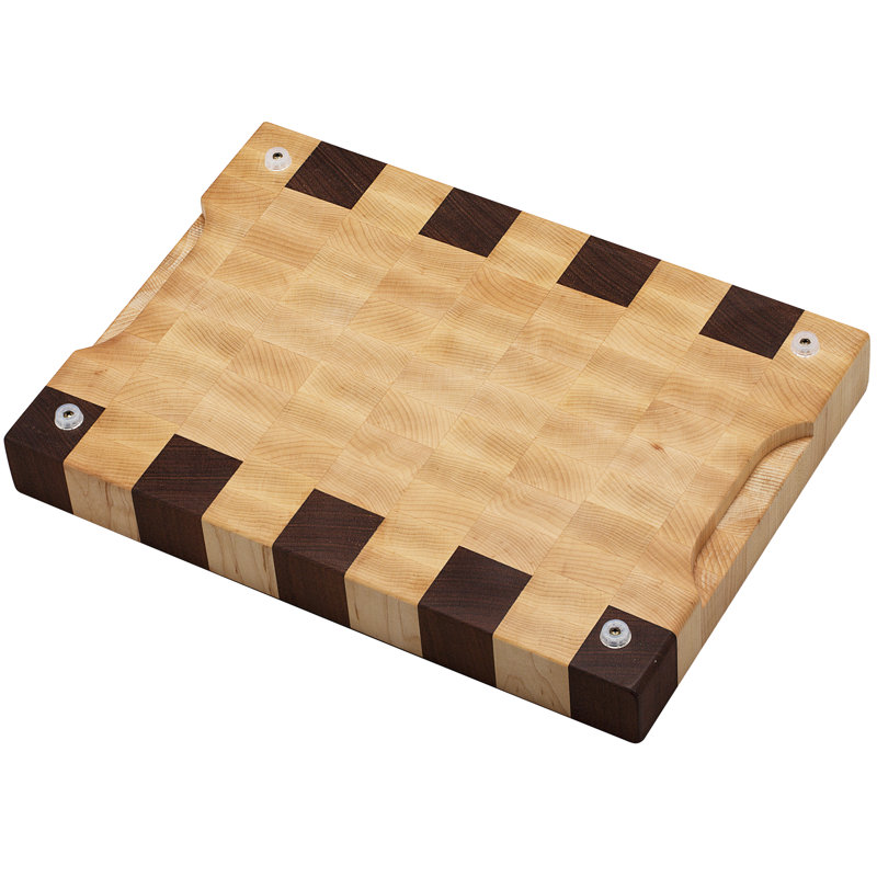 Walnut/Maple Wood Cutting Board, 10" W x 15" L