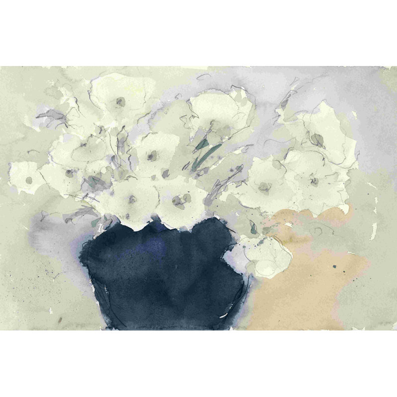 Bouquet blanc, H 8 po x l 12 po