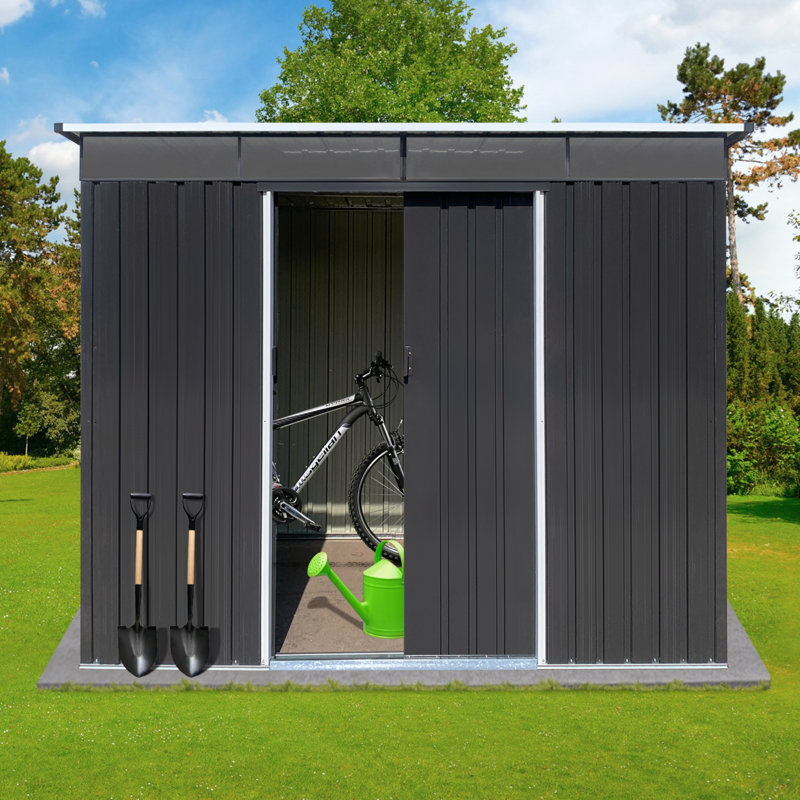 Abri de jardin en métal 6 pi x 8 pi pour l'extérieur