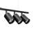 32" 5-Light Matte Black Track Lighting with Pivoting Track Heads