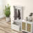 3-In-1 Hall Tree With Shoe Storage, Standing Coat Rack With Shoe Bench, Entryway Organizer With Four Hooks-406278830