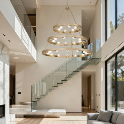 Castile 24-Light 3-Tier Chandelier In French Gold