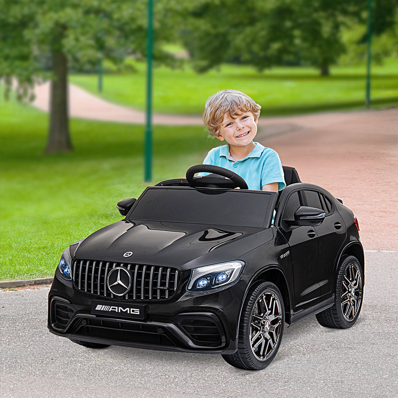 Black 12V Mercedes-Benz AMG Ride-On Car with Remote Control