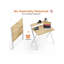 Bureau pliant sans montage, bureau d'ordinateur robuste pour petits espaces