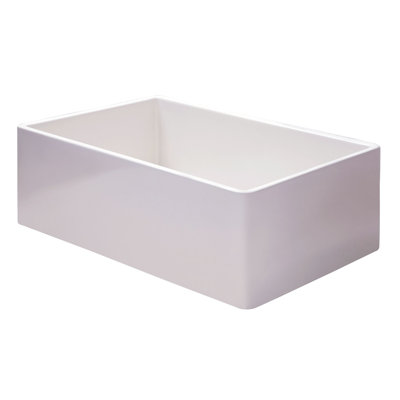 35.88'' L Single Bowl Fireclay Kitchen Sink
