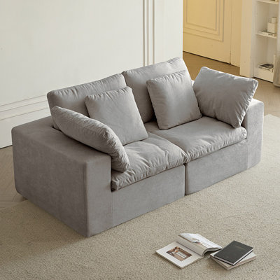 Canapé modulaire modulaire, canapé modulaire compressé, canapé en velours côtelé de style minimaliste moderne, canapé-lit pour le salon, la chambre à coucher, canapé-lit confortable et compact