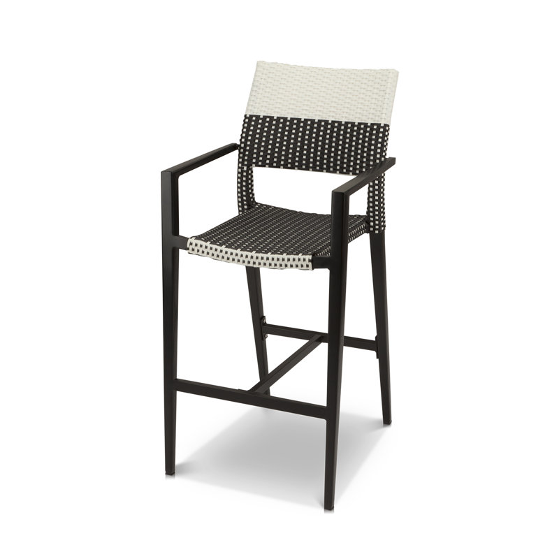 Chloe Stacking Bar Arm Chair, Black