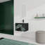 Meuble-lavabo mural 24 po avec lavabo en céramique et porte d'armoire à fermeture en douceur, ensemble KD