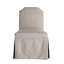 Chaise d'appoint en tissu Edmund beige ivoire