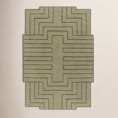 Loretto Hand Loomed Wool Geometric Indoor Rug