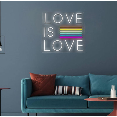 Love is Love Neon Sign - 20" x 21"