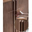 Stylish Shoe Cabinet with Brass Hooks for Entryway Organization