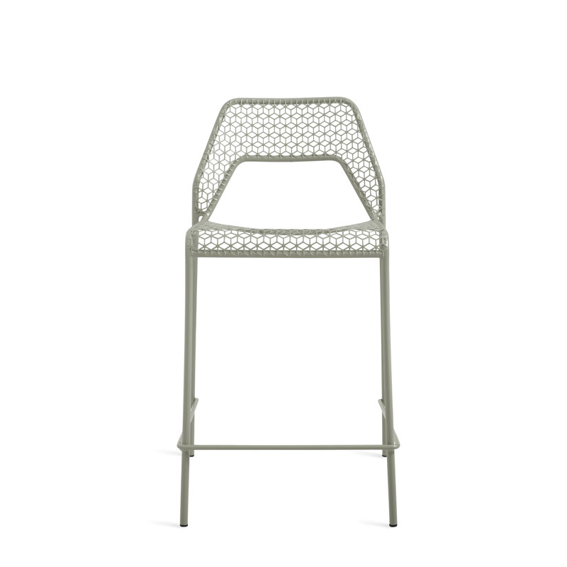 Tabouret Hot Mesh, Gris / vert, Tabouret de comptoir (siège d'une hauteur de 24,4