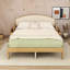 Lit plateforme en bois avec tête de lit tapissier courbée et tablettes de rangement latérales-1086393905-1086393908