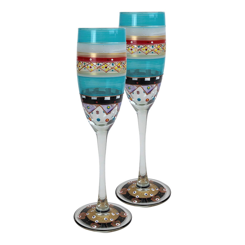 Mosaic Carnival 8.5 oz Champagne Flute
