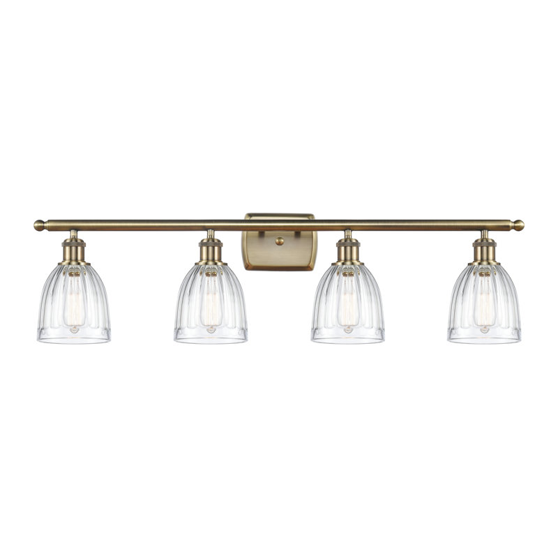 Ireland 4 - Light Dimmable Vanity Light, Clear, No Bulb Included