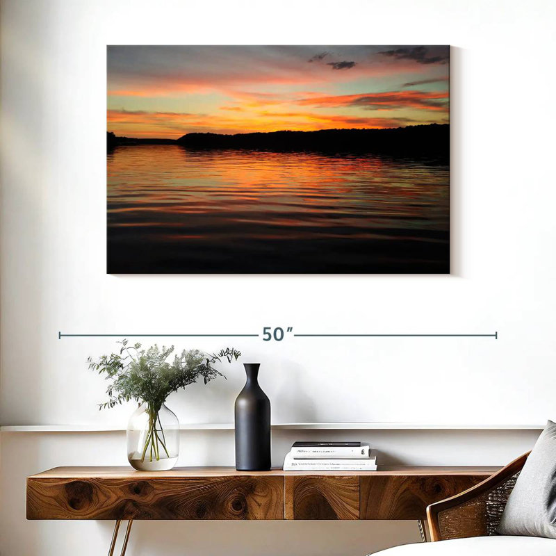 Alvord Ozarks Lake Twilight, 26" H x 39" W