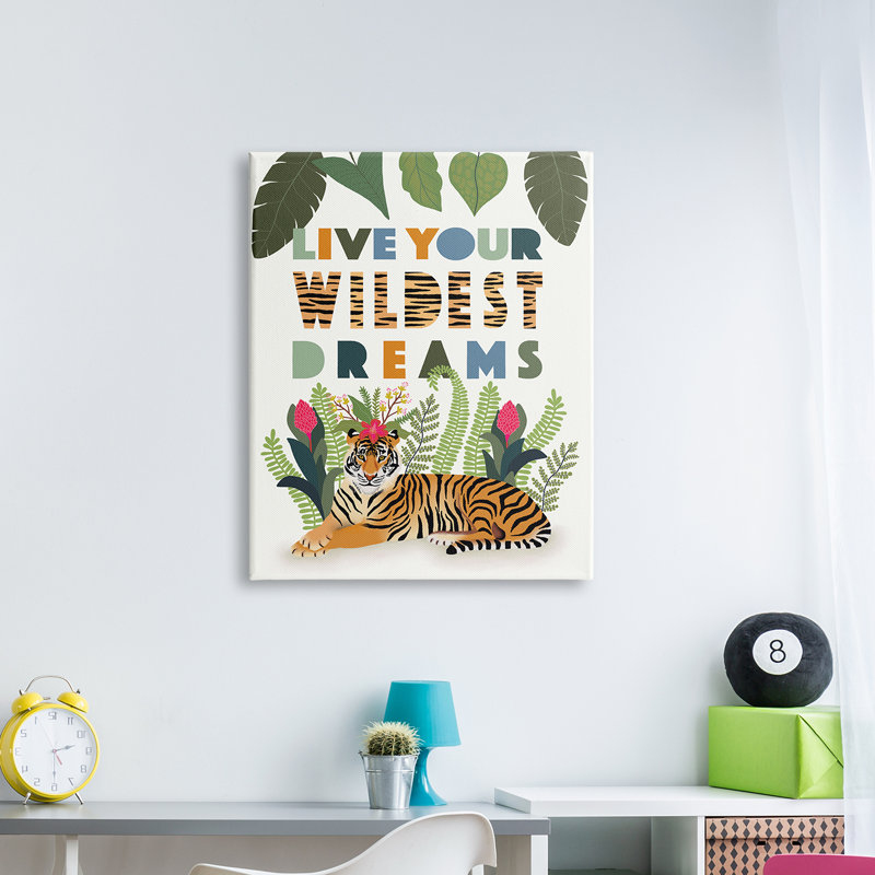 Live Your Wildest Dreams - impression, H 20 po x l 16 po x P 1,5 po, Toile tendue