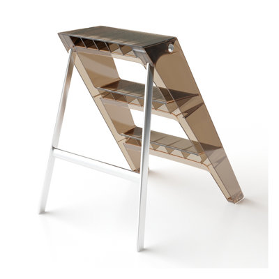 Modern Folding Z-Shape End Table with ABS and Steel Frame