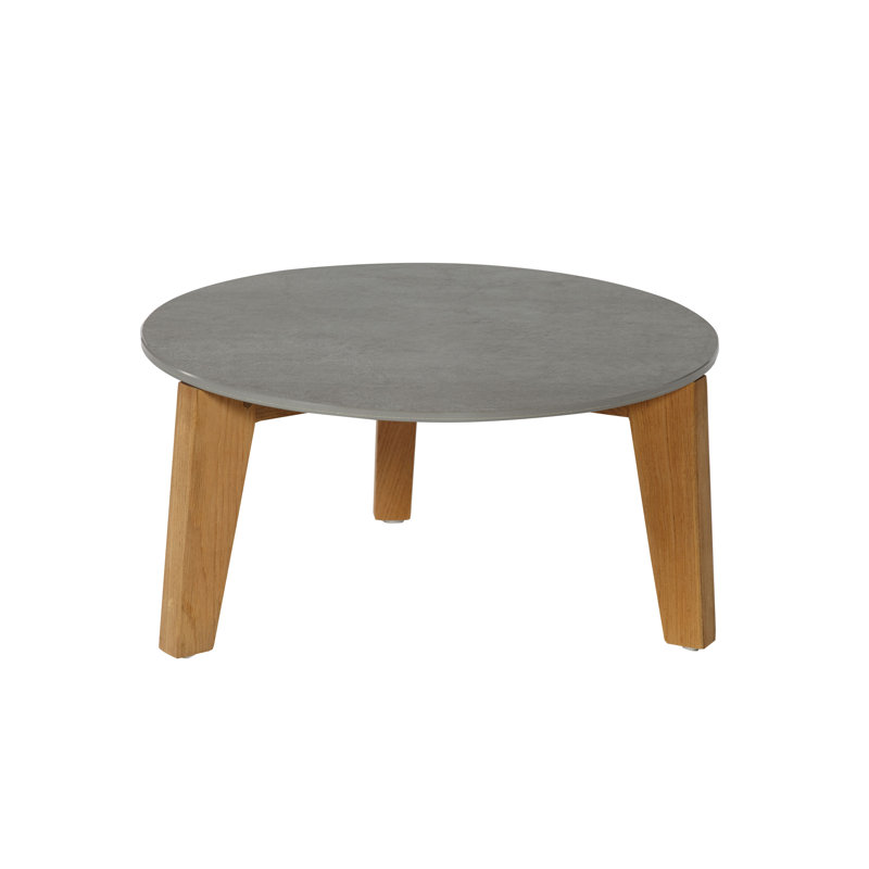 Table basse Attol, H 9,75 po x L 20,56 po x l 20,56 po, gris
