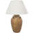 Ilana Ceramic Distressed Antique Style Textured Pot Vase Light Brown Table Lamp-1020625209