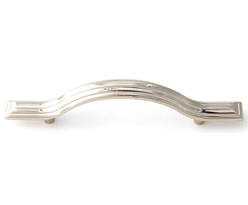 Geometric Arch Pull, Polished Nickel