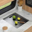 Évier de cuisine encastrable L 15 po x l 17 po avec station de travail pour station de travail pour véhicule récréatif 16G avec robinet de cuisine pliable et planche à découper-113052733