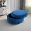 Repose-pieds rembourré avec rangement en velours-128954006