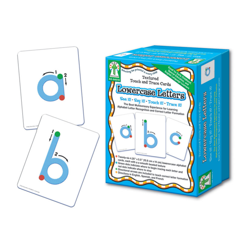Textured Touch and Trace Lowercase Letters