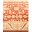 Tapis orange noué à la main de conception unique 6 pi 2 po x 8 pi 10 po Shatara