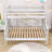 Twin XL Over Queen Bunk Bed With Ladder & Guardrails, Detachable Design-414196831