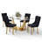 Kelisia 4 - Person Pedestal Dining Set-1753981499-1753981501-1753981493
