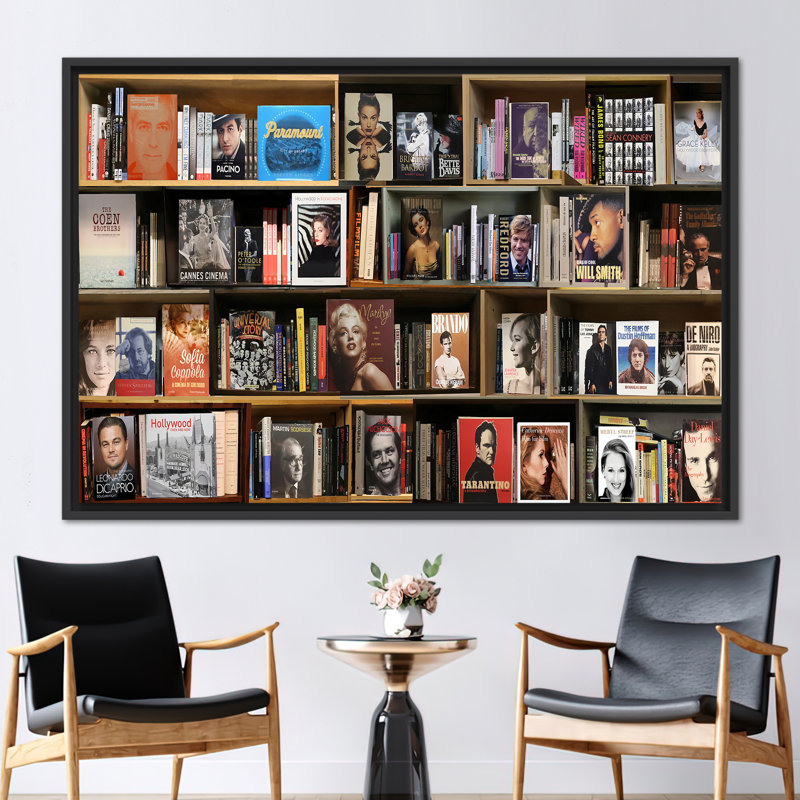 Print on Canvas, Framed Print without Mat, Black, 40 cm H x 60 cm W