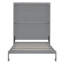 Grand lit escamotable mural avec tablettes