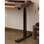 Bureau Mid-Century moderne en bois massif et acier au carbone réglable en hauteur-922560831
