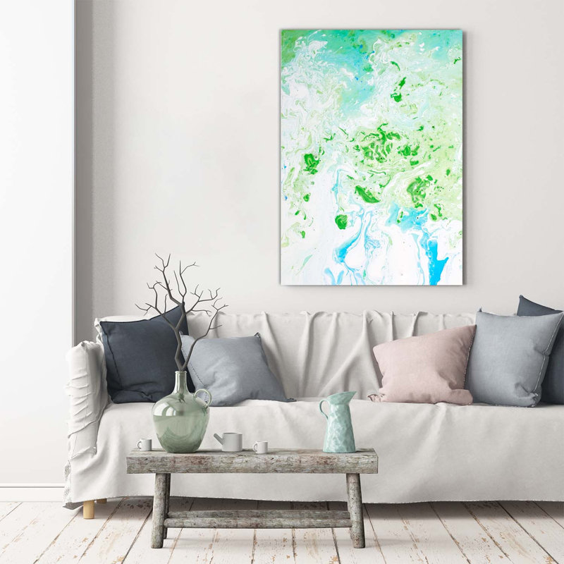 Abstraction Stains - Wrapped Canvas Print