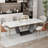 Armano Extendable 10 Seater Faux Marble Rectangular Dining Table