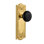 Meadows Plate with Black Porcelain Door Knob
