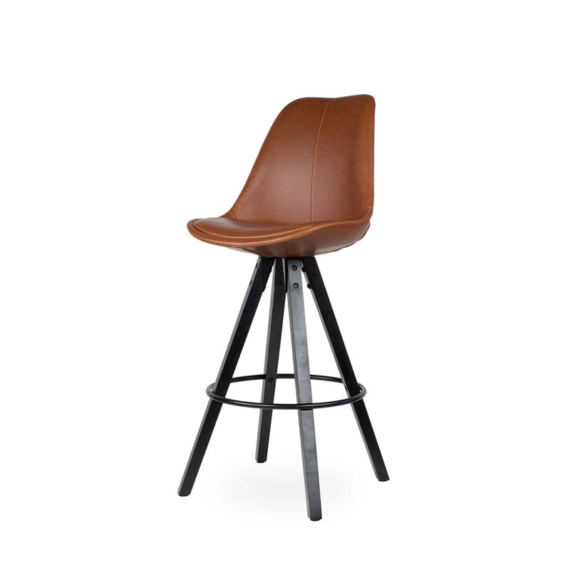 Begaye Upholstered Counter Stool with Solid Wood Frame