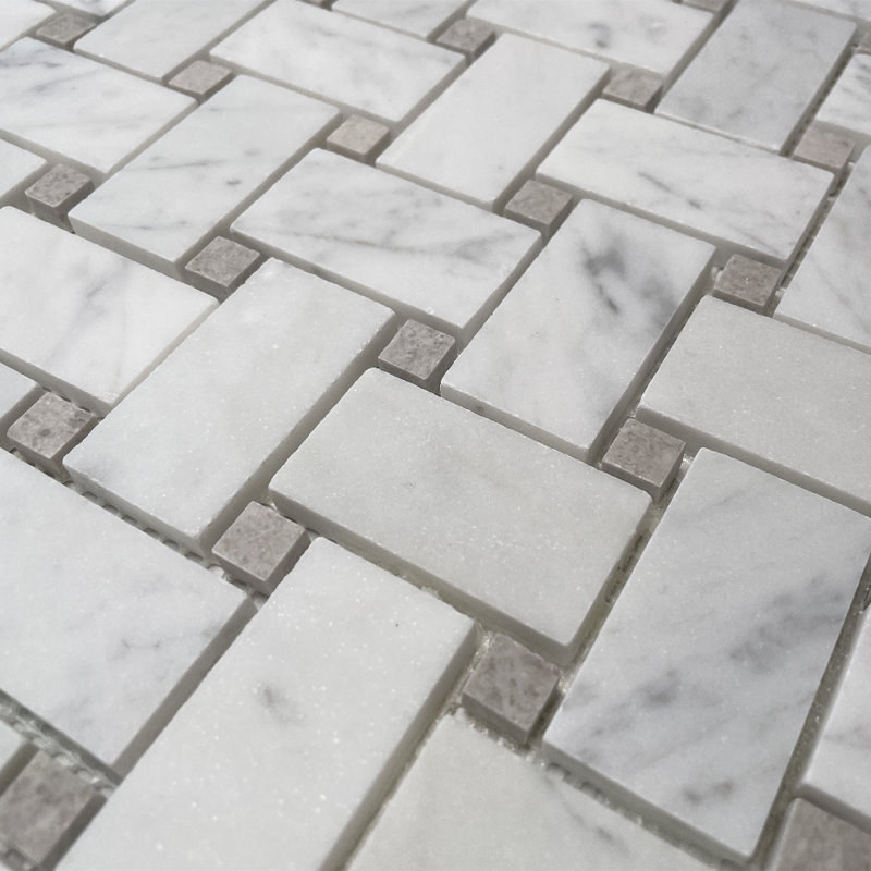 Carreau de mosaïque en marbre 12 po x 12 po